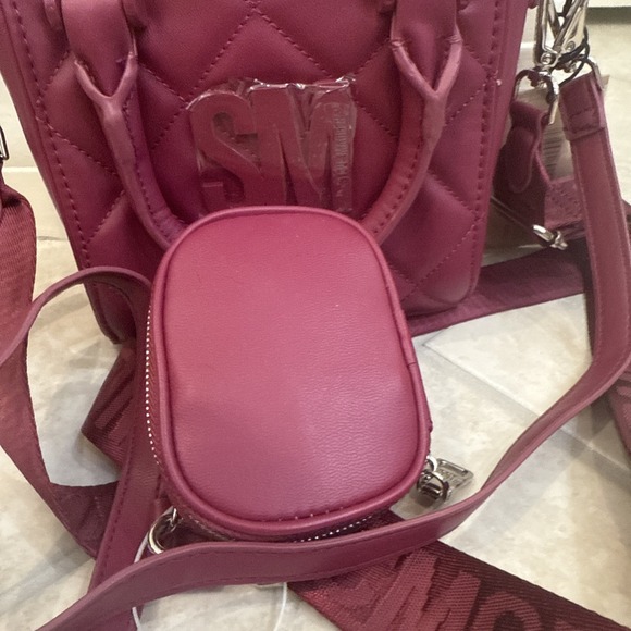 NWT Steve Madden Cranberry Purple Bbabi Viral Tiktok‎ Guitar Strap Crossbody Bag - Picture 15 of 16